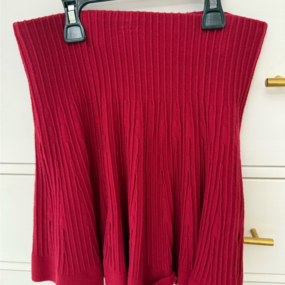 Express Burgundy Knit Skirt